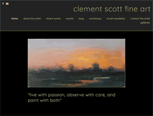 Tablet Screenshot of clementscott.com